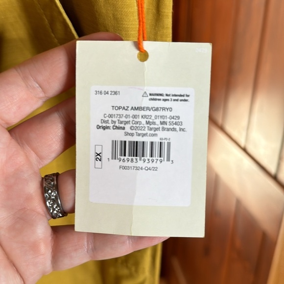 Knox Rose Women's Relaxed Fit Tapered Jogger Pants Topaz Amber Size 2X - Picture 8 of 10